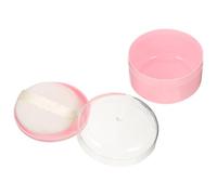 Amosfun Contenitore Porta Piumino e Scatola di Cipria in Polvere Libera con Coperchio, Materiale Resistente, Compatto e Portatile, Donne e Viaggi