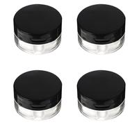 Amosfun Contenitori per Cipria Polvere 4 Pezzi in Plastica Coperchio a Flip e Specchio, Strumenti DIY Delicati sulla Pelle per Amiche e Mogli, per Trucco e Viaggio