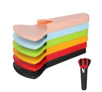 Amosfun Coperture Magnetiche per Forbici da Cucina e Bellezza, Set 6 Pezzi in Pp, Protezione Sicurezza Mani, Custodie Colorate Fissaggio Frigorifero, per Uso Domestico e Professionale