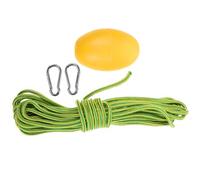 Amosfun Corda Galleggiante per Kayak e Barca, Cima di Ancoraggio in Nylon Resistente con Boa di Sicurezza Gialla e Verde per Sport Acquatici e attività all’Aperto