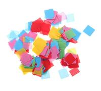 Amosfun Coriandoli di Carta Quadrati Multicolori 2,5x2,5 Cm 45 G per Decorazioni Compleanno, Matrimoni e Feste, Confetti Colorati per Allestimenti Scenografici e Atmosfera Vivace