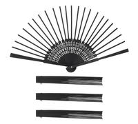 Amosfun Cornice per Ventaglio Pieghevole in bambù Fatto a Mano 21cm, Set da 4 Stecche per Ventaglio Vintage Senza Tessuto, Materiale Artigianale per Progetti DIY e Decorazioni