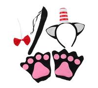 Amosfun Costume Leggero e con Cerchietto Orecchie Guanti e per Halloween Cosplay e Fotografia