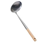 Amosfun Cucchiaio Da Frittura Antiaderente Manico in Legno Stampo Per Bunuelos Cucchiaio Da Cucina Per Friggere in Sicurezza