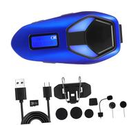 Amosfun Cuffie Wireless Per Casco Da Moto Auricolari Con Microfono Anti-rumore Batteria Impermeabili Connessione Per Smartphone e Comunicazione in Moto