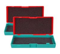 Amosfun Custodia Compatta per Micrometri di Precisione 2 Pezzi Scatola Portautensili Antiurto Scomparti Organizzatori Contenitore Protettivo per Calibrazione e Trasporto Professionale