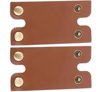 Amosfun Custodia in Pelle per Rasoio Manuale 2 Pezzi, Copri Testina Antigraffio Leggero e Portatile, Custodia da Viaggio per Rasoio Uomo Protezione Resistente e Design Semplice