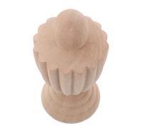 Amosfun Decorative Wooden Finial Plain Wood Post Topper for Stair Railings And Furniture European Style for Villas And Wedding Venues Artistic Craft