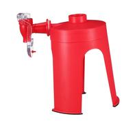 Amosfun Dispenser Bibite Gassate con Rubinetto e Supporto Rosso Distributore Bevande Carbonate Facile da Usare per Bottiglie da Plastica Alimentare Mantiene La delle Bevande