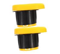 Amosfun Dispenser per Pellicola Estensibile con Manico Ergonomico Antiscivolo, Corpo in Plastica Dura Giallo, Portatile per Cabine Carrelli Elevatori e Magazzini