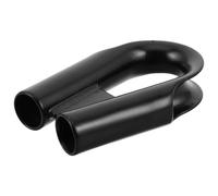 Amosfun Ditale in Acciaio Inossidabile Nero per Funi D'acciaio Design Tubolare Robusto, Protezione per Cavi e Anello Stopper per Sollevamento Pesante in Costruzione