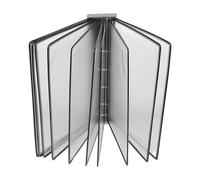 Amosfun Espositore portadocumenti magnetico Organizzatore di file di Office Porta del file da scrivania portariviste da muro Black