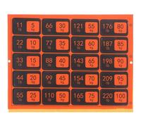 Amosfun Etichette Adesive per da Palestra 1 Foglio Numeri per Blocchi da 5kg a 100kg in Pvc Arancione per Allenamenti Efficienti e Errori