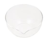 Amosfun Evaporating Dish Rotondo in Vetro Trasparente con Beccuccio per Laboratori e Cucina per Concentramento e Miscelazione Liquidi