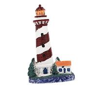 Amosfun Faro da Giardino Piccolo Faro Decorazione per Arredamento Casa Scrivania Giardino Bonsai Marino
