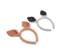 Amosfun Fasce per Chioma a Forma di Orecchie di Marsupiale 2 Pezzi, Cerchietti per Chioma da Festa Accessori Cosplay Animali, Copricapi per Costumi da Carnevale e Spettacoli Sul