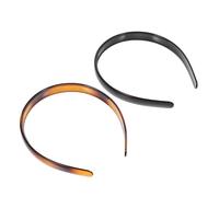 Amosfun Fasce per Chioma Donna 2 Pezzi Denti Antiscivolo in Plastica, Fascia Larga alla Moda per Trucco e Uso Quotidiano, Design Chic e Rifinitura Fine