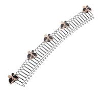 Amosfun Fermagli per Chioma a Forma di U in Ferro Set da 5, Pettine Decorativo Invisibile per Chignon e Styling, Clip Fermacapelli Donna per Fissare Chioma Ribelli e Acconciature Raccolte