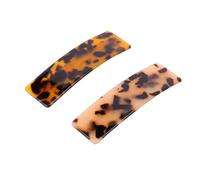 Amosfun Fermagli per Chioma a Molla da Donna 2 Pezzi, Clip Automatiche in Acetato Ecologico, Design Vintage Chic per Codino e Treccia, Accessori Leggeri e Resistenti per Ogni Occasione