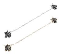 Amosfun Fermagli per Maglioni a Forma di Fiore 2 Pezzi, Clip per Stringere Camicia e Cardigan, Spille Eleganti per Abiti e Sciarpe, Accessori Moda Raffinati per Regali di Nozze