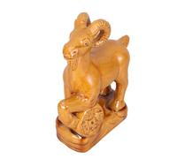 Amosfun Figura in Terracotta di Pecora Tradizionale Cinese con Finitura Vintage, Resistente e Stabile, Decorazione da Scrivania Feng Shui, Dimensioni 15x12,8x4,6cm, per Capodanno 2027