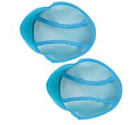 Amosfun Fodera Interna Casco Sicurezza Lavabile 2 Pezzi in Poliestere Traspirante Blu Antisudore Comfort e Protezione per Caschetto Antinfortunistica