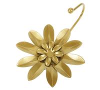 Amosfun Gancio Decorativo da Parete in Ferro a Forma di Fiore, Grande Gancio Appendiabiti Elegante e Brillante, per Cappelli e Borse, Facile Installazione per Casa e Balcone