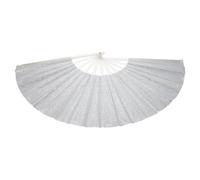 Amosfun Grande Ventaglio Pieghevole Portatile Glitterato da 13 Pollici per Festival Rave e Feste all’Aperto Accessorio Leggero Finitura Olografica Adatto a e Adulti