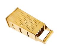 Amosfun Grattugia Manuale in Acciaio Inox Oro Utensile per Verdure e Formaggio 11.3 X 8.5 X 23.9 CM Impugnatura Antiscivolo per Preparazione in Cucina