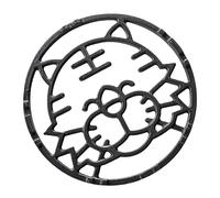 Amosfun Griglia per Stufa in Metallo in Ghisa Resistente al Calore, Supporto per Wok Stabile e Sicuro, Anello Wok per Fornello a Gas da Cucina Domestica, Accessorio per Pentola Antiolio