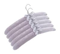 Amosfun Grucce Design Rinforzato e Antiscivolo 5 Pezzi in Velluto Imbottite Appendiabiti Moderni e Minimalisti per Organizzare Guardaroba in Casa