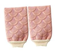 Amosfun Guanti da Doccia Esfolianti a Doppia Faccia, Set da 2 Pezzi Rosa, Guanti Massaggio Schiena per Bagno e Rimozione Cellule Morte, Adatti a Tutti i Tipi di Pelle