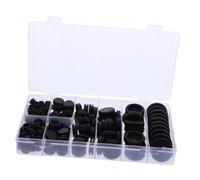 Amosfun Kit assortito di 200 occhielli in gomma nera per cablaggio elettrico, protezione per cavi su un lato, con vestibilità precisa per resistenza all'usura, in scatola portatile