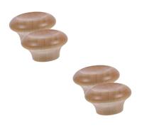 Amosfun Manici e Pomelli 4 Pezzi in Massello per Pentola Superiore Perline Manopole Ricambio Pentola Ricambio Strumento Pentola Mini Padella