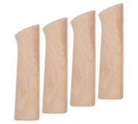 Amosfun Manico per Coltello da Cucina in Legno Naturale Set 4 Pezzi, Impugnatura di Ricambio per Coltelli Giapponesi da Sashimi, Strumento Fai da Te per Coltellinai, Adatto per Uso