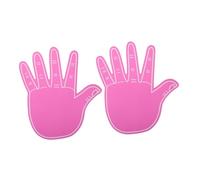 Amosfun Mano di Schiuma Gigante per Cheerleading 2 Pezzi in Eva Rosa, Leggera e Facile da Trasportare, Accessori per Eventi Sportivi e Partite Scolastiche