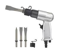 Amosfun Martello Pneumatico Scalpello e Punte per Utensili Pneumatici Impatto per Sbavatura di Metalli Pesanti e Rimozione della Ruggine Cambio Rapido e Struttura in Lega di Alluminio