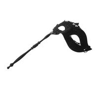 Amosfun Maschera da con per Feste e Halloween Accessorio Versatile per Uomini e Donne e Leggero per Nero