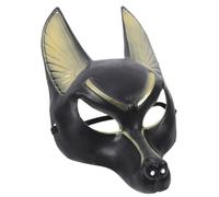 Amosfun Maschera Di Anubi Realistica Per Halloween Con Elastico Regolabile Maschera Egizia Vintage Per Cosplay Feste Masquerade E Accessori Costume