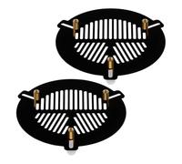 Amosfun Maschera di Messa a Fuoco per Telescopi Bahtinov 2 Pezzi in Metallo 60mm, Dispositivo di Regolazione Ottica per Riflettori Astronomici, Accessorio Leggero per Osservazione Stabile