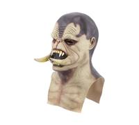 Amosfun Maschera Diavolo Halloween Spaventosa Materiale Ecologico Resistente Per Adulti Party Cosplay