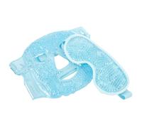 Amosfun Maschera Fredda per Viso e Occhi in Gel Riutilizzabile, Impacco Rinfrescante Portatile per Sonno, Yoga e Relax, Set 1 Pezzo Colore Blu
