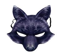 Amosfun Maschera per Halloween e cosplay, costume a mezza volto, per carnevale, costume per Halloween, carnevale