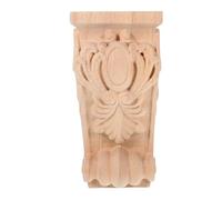Amosfun Mensola in Legno Intagliato Decorativa Per Parete Con Capitello E Colonna Romana Supporto Angolare Stil Barocco Per Arredamento Casa 7.09X3.94X2.17In
