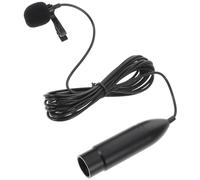 Amosfun Microfono Lavalier Xlr a Tre Pin 48v per Registrazioni e Discorsi | Direttività Cardioide, Plug And Play, Corpo in Metallo Spugna e Plastica, Colore Nero