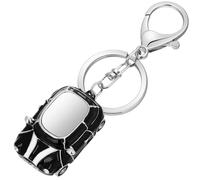 Amosfun Mini portachiavi auto vintage rosso modello auto ciondolo mini giocattolo borsa zaino decorazione Pasqua primavera compleanno festa festival idea, Nero, 11X2.5cm