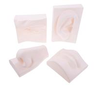 Amosfun Modello Didattico in PVC Resistente Organi di Senso Set 4 Pezzi per Pratica Schizzi e Decorazione Casa Ufficio per Studenti e Artisti