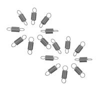 Amosfun Molle di Estensione con Doppio Gancio in Acciaio 20 Pezzi Od 0,2' X 0,8' Molle di Tensione per Riparazioni Domestiche, Industriali e Meccaniche