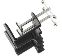 Amosfun Morsetto da Scrivania per Testiera e Braccio Telefono per Supporto Microfono in Metallo Nero 2 Pezzi Vite Regolabile Clip Stabile e Superfici Piane