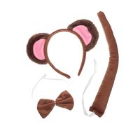 Amosfun Orecchie e Coda Realistiche per Halloween e Cosplay Adatti per Adulti Feste e Tema